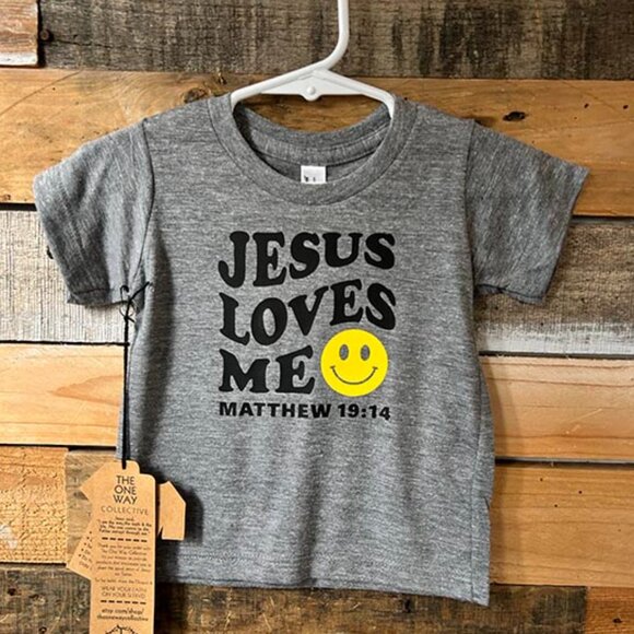 Infant Graphic Tee, Heather Grey, Unisex 6-12 months, The One Way Collective - Picture 1 of 2